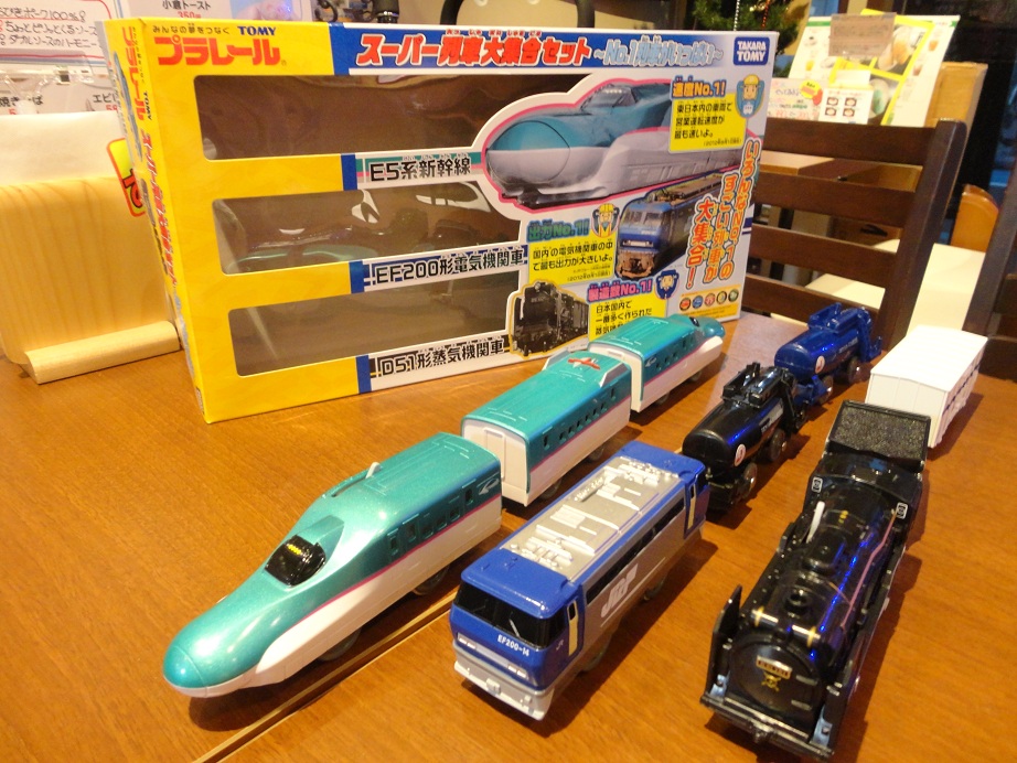 ◇高品質 プラレールスーパー列車大集合セット-新幹線-SL-貨物列車